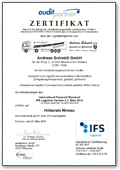 PDF: International Food Standard Zertifikat